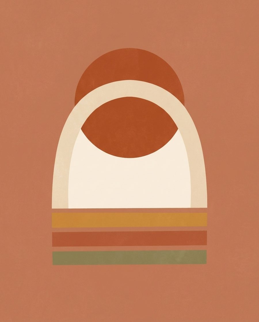Arche, affiche abstraite