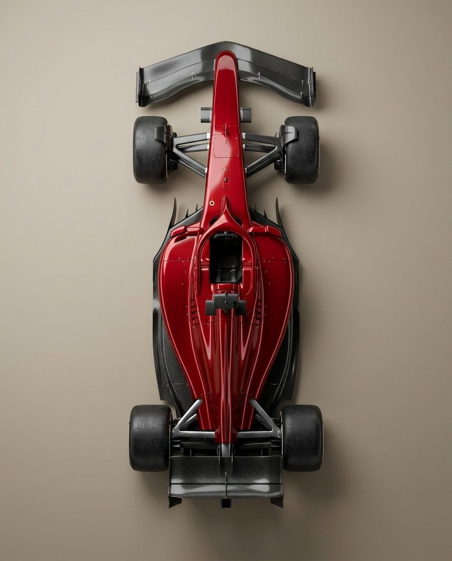Monoplace, affiche sport auto