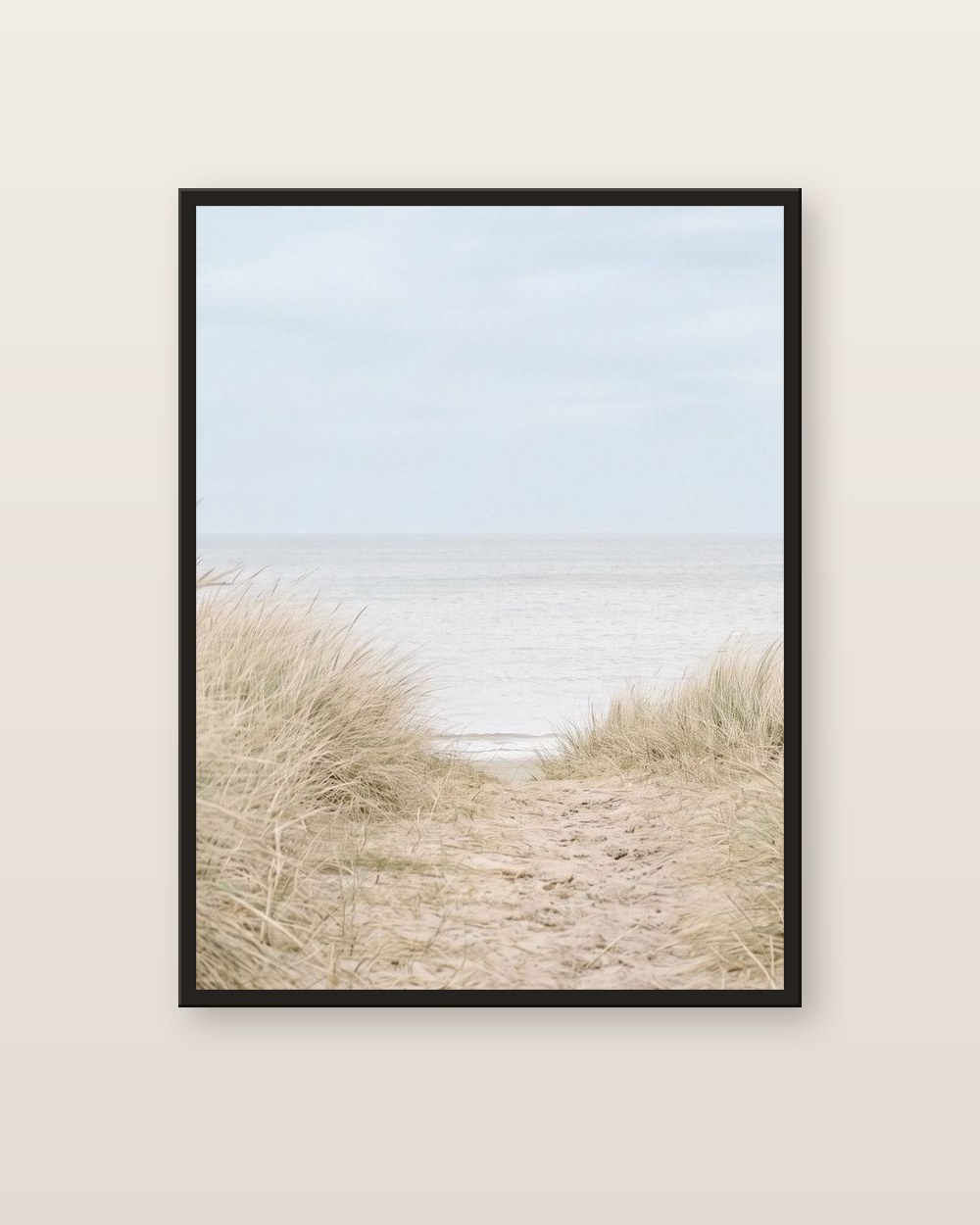 Les dunes · panneau central