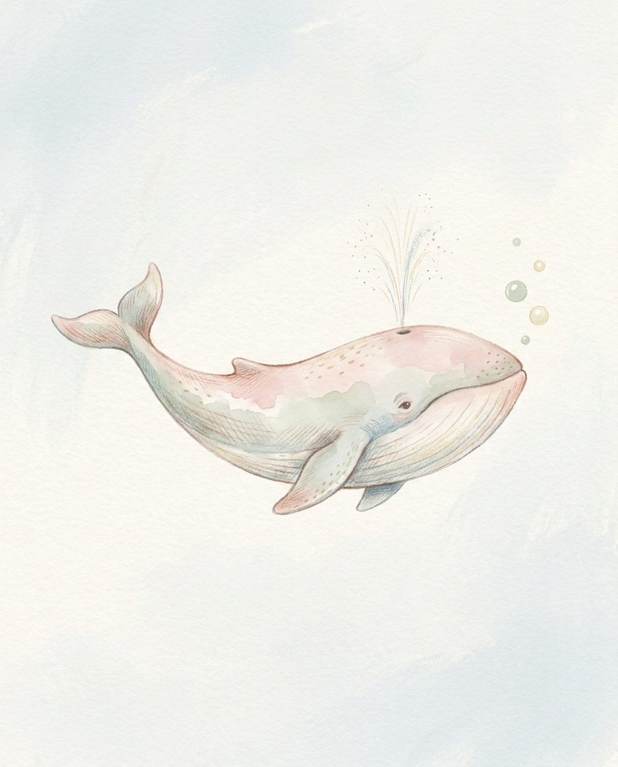 La baleine, affiche enfance