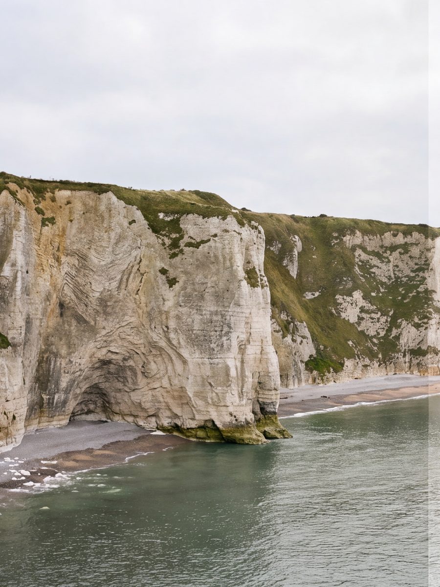 Les falaises · panneau gauche