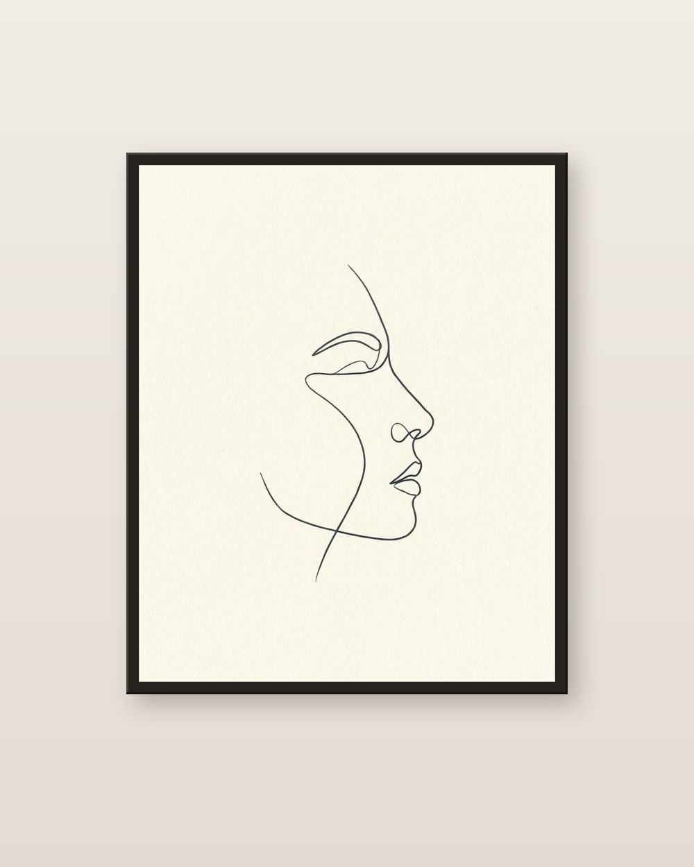 Visage au trait