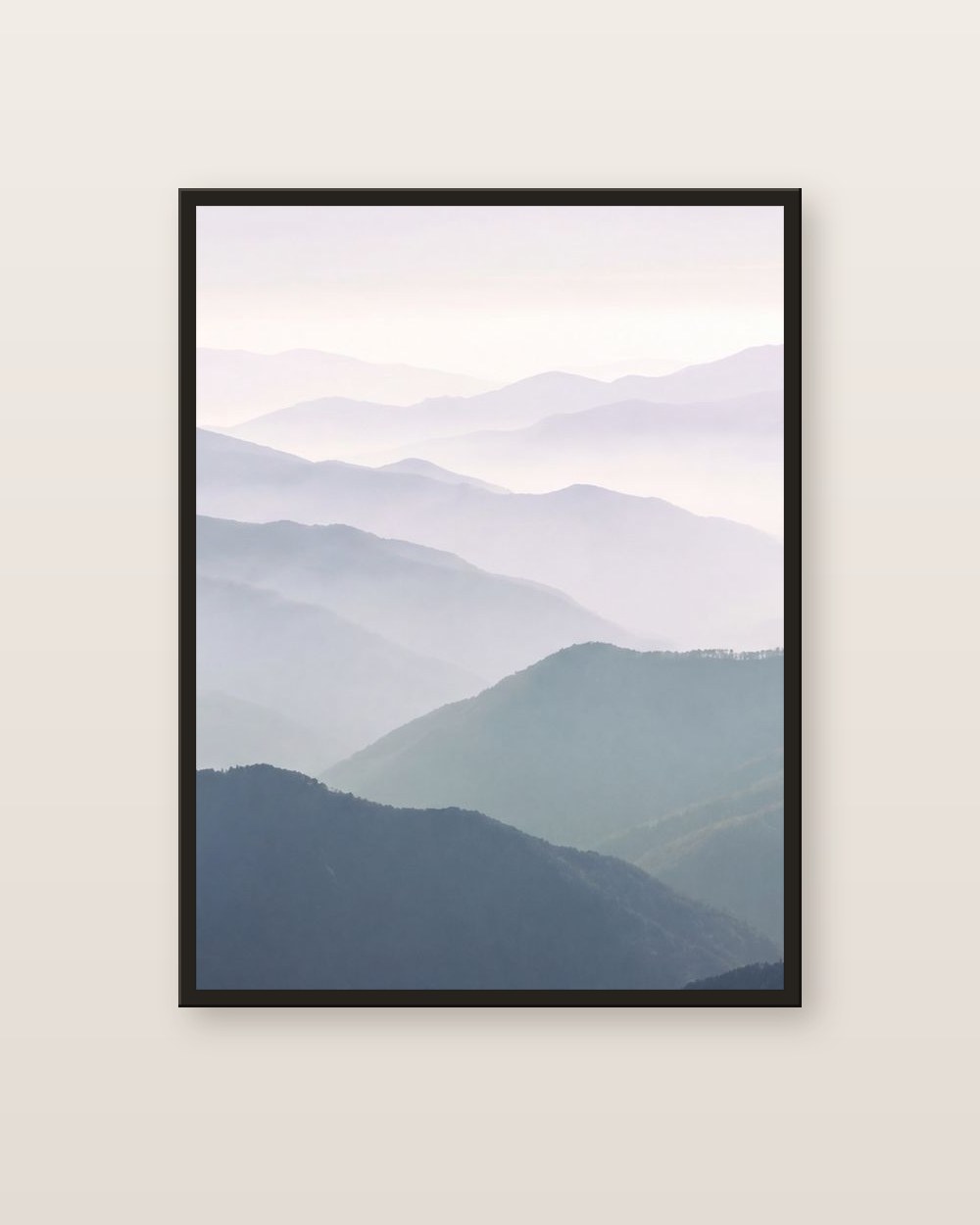 Les montagnes bleues · panneau centre