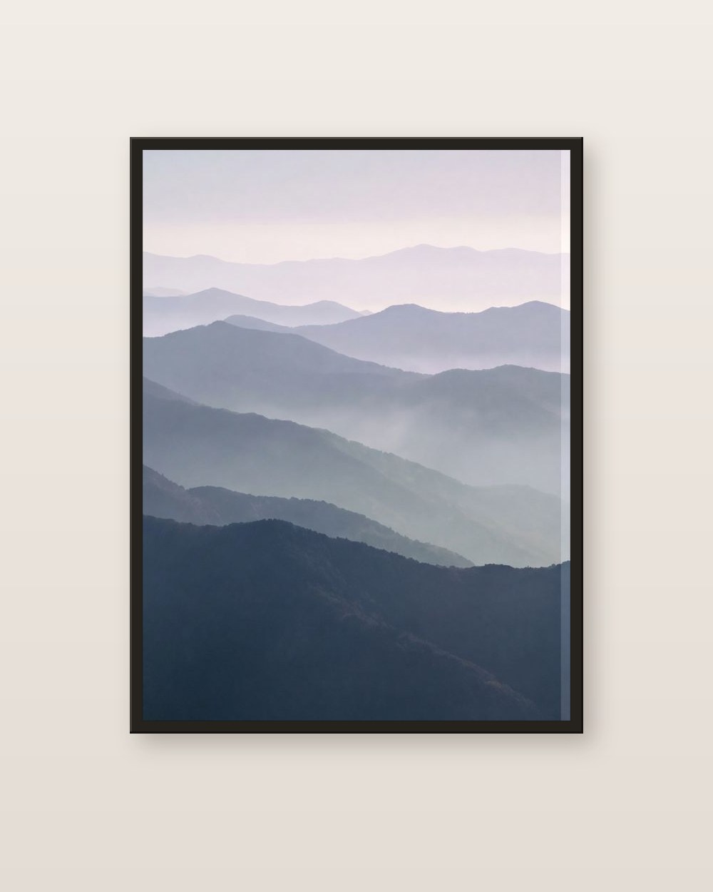 Les montagnes bleues · panneau gauche