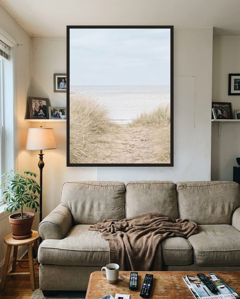 Les dunes · panneau central, salon