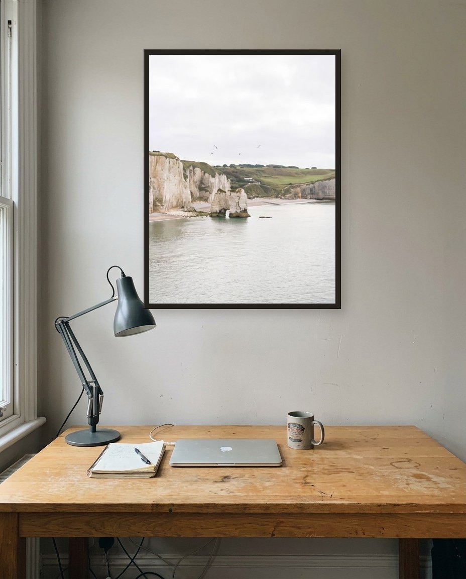 Les falaises · panneau centre, bureau
