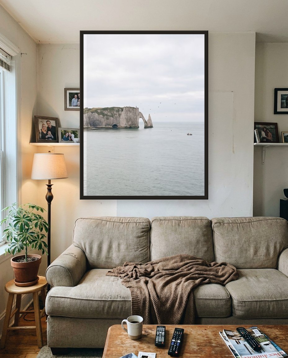 Les falaises · panneau droite, salon