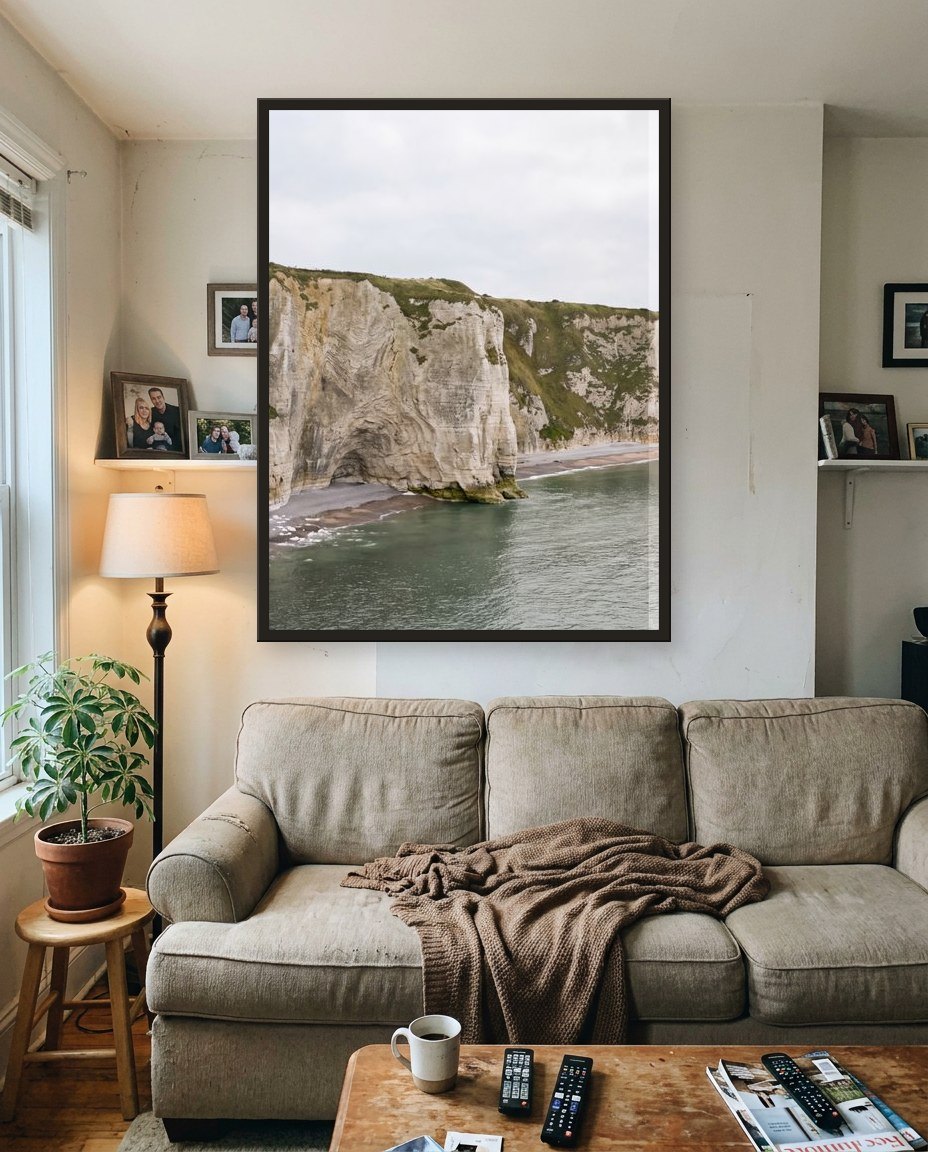 Les falaises · panneau gauche, salon