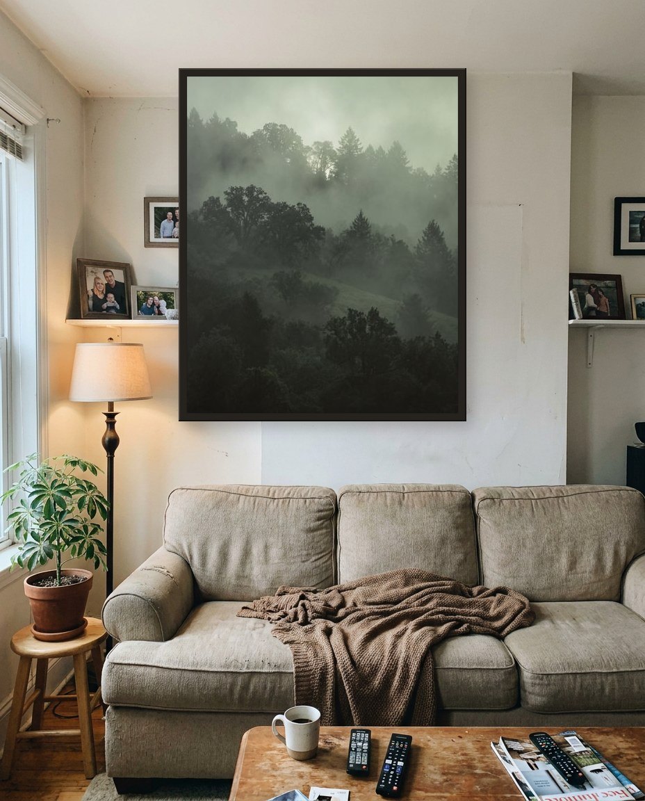 Forêt de brume, salon