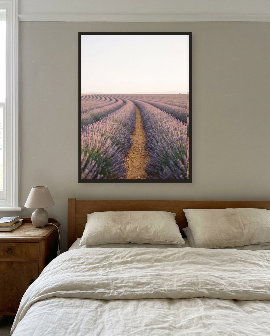 Le champ de lavande · panneau gauche, chambre parentale