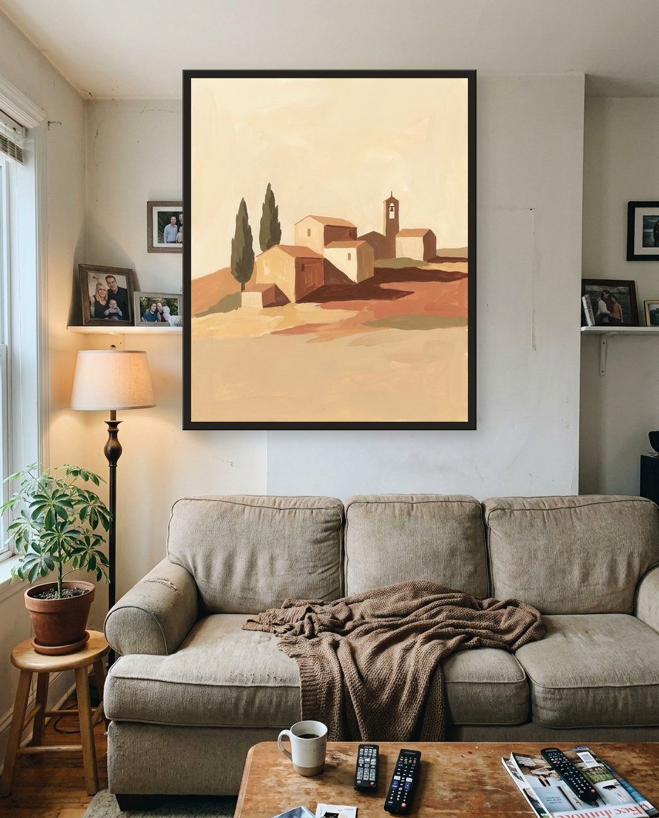 Village au soleil, salon
