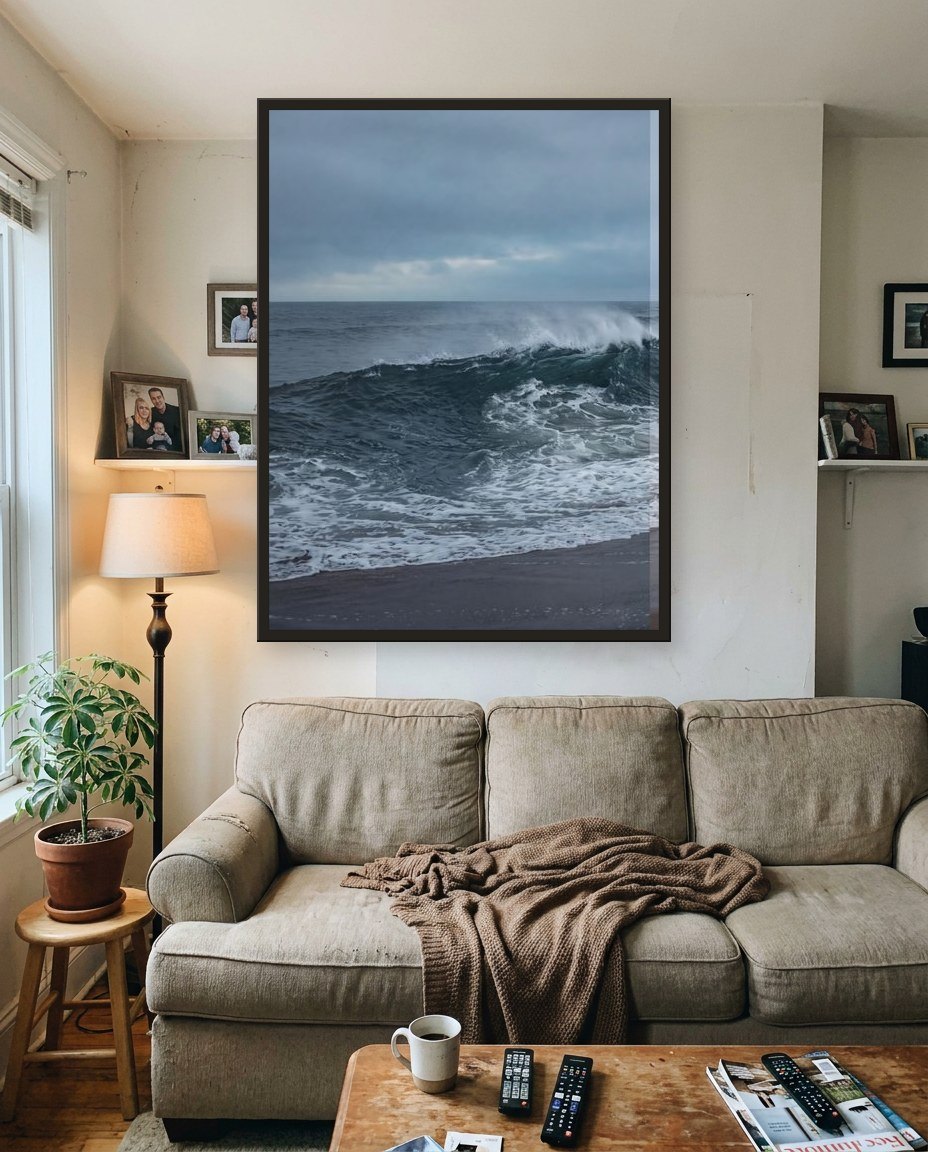 La vague · panneau gauche, salon