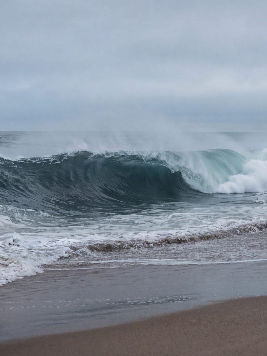 La vague · panneau centre, affiche paysage