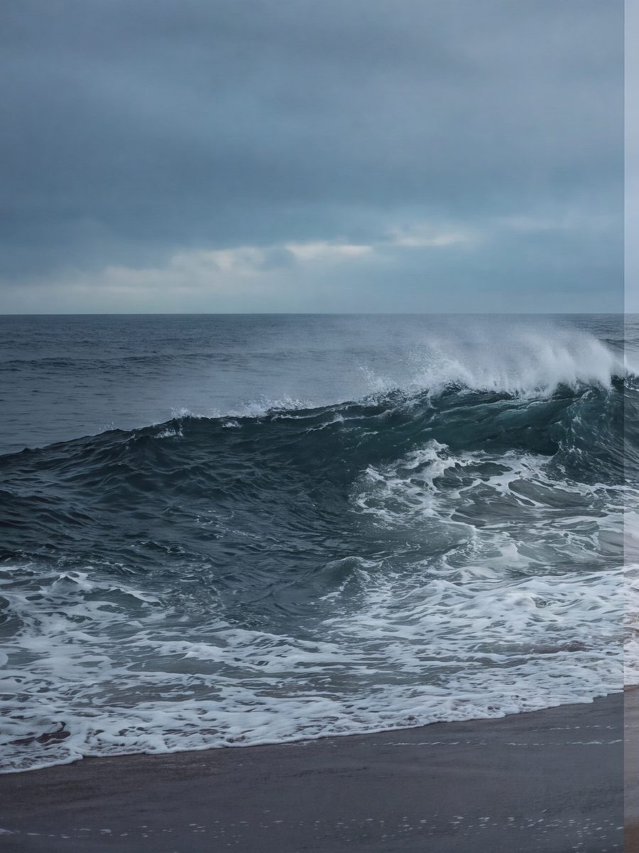 La vague · panneau gauche