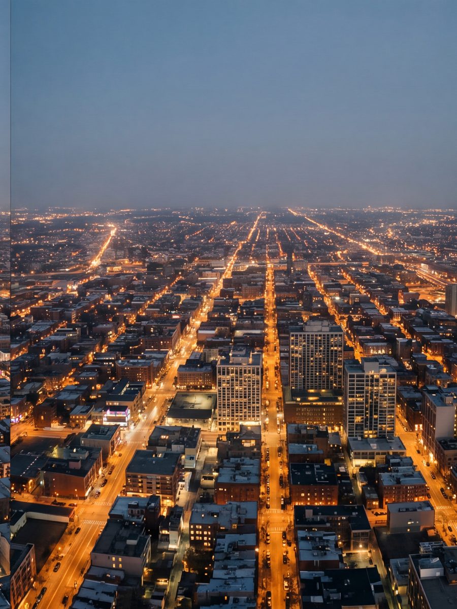 La ville vue du ciel · panneau droite