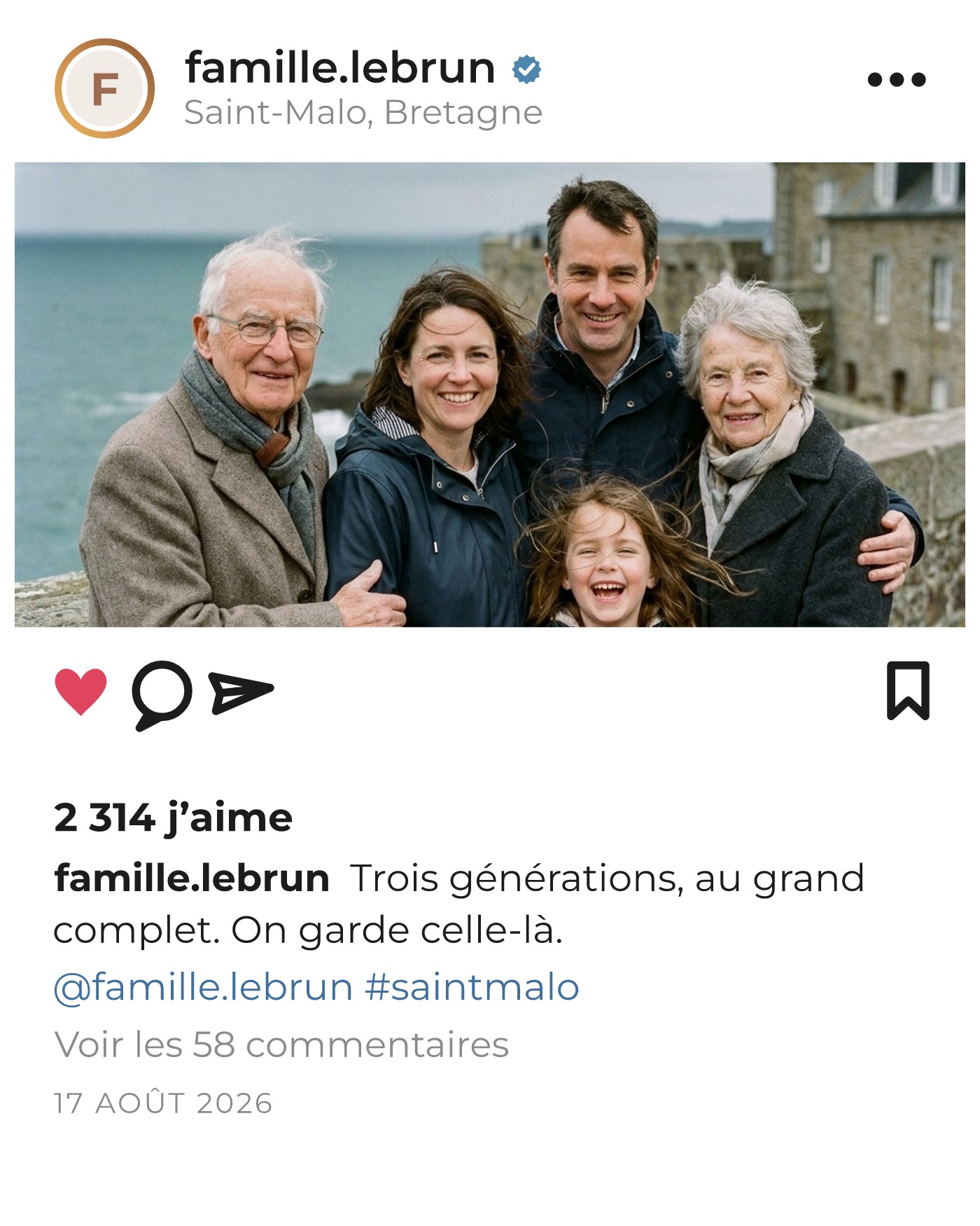 Exemple, L’Affiche réseau