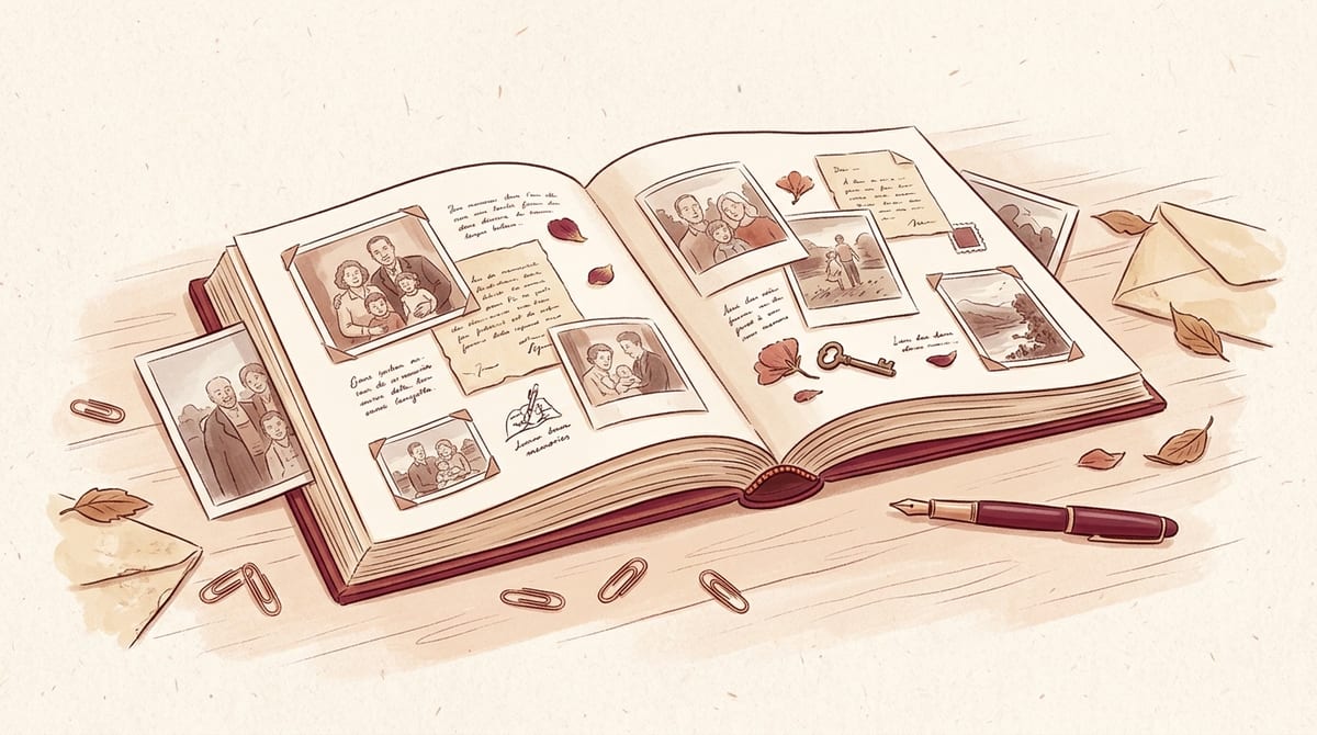 Souvenirs épars rassemblés dans un livre