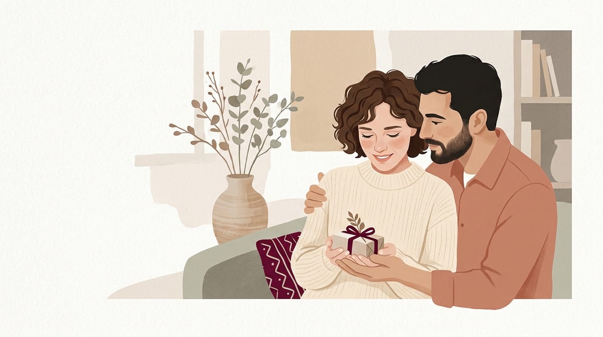 Cadeau de naissance offert à de jeunes parents