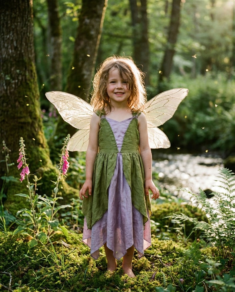 Portrait d’enfant, univers Fée des bois