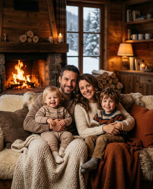 Chalet au coin du feu